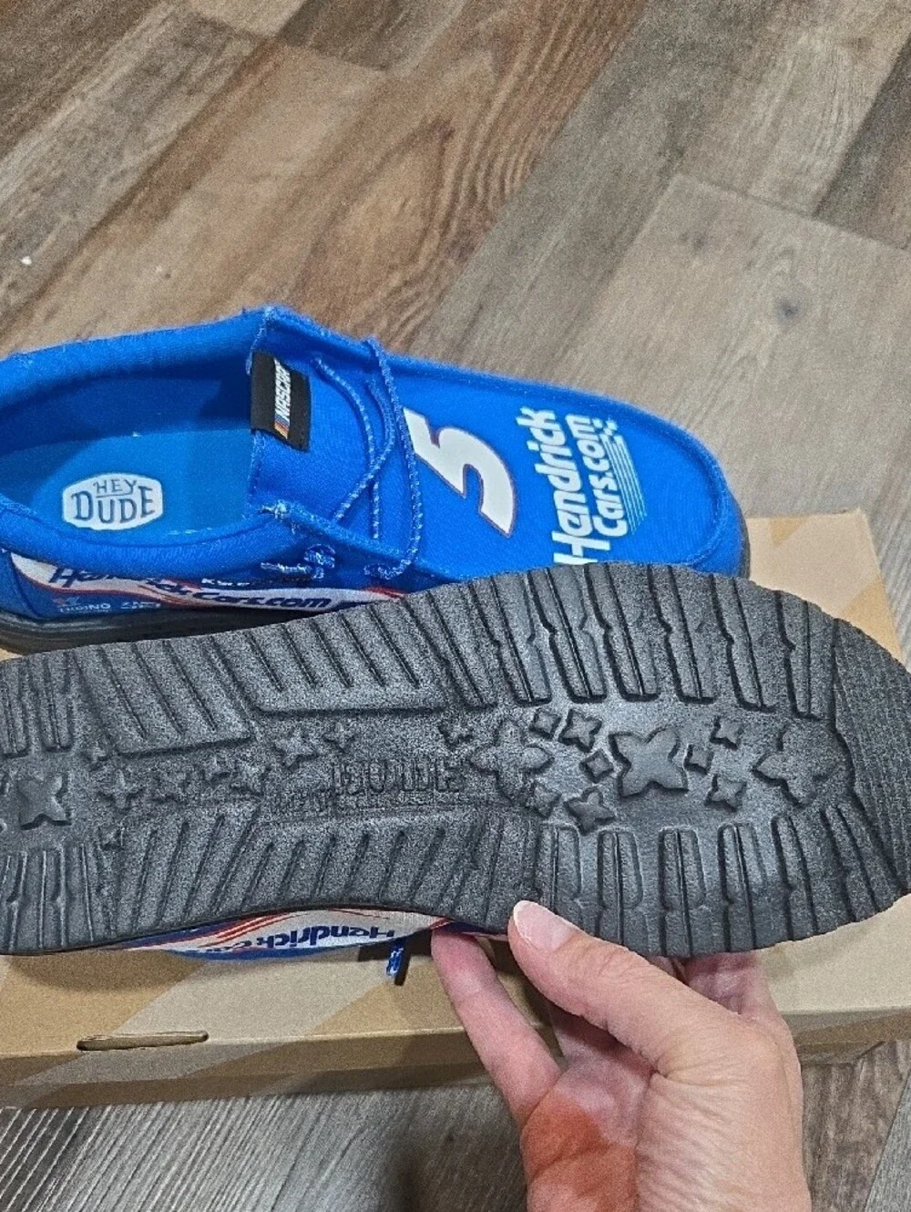 Men's Blue Racing Slip-On Shoes -